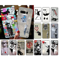 Phone Case for Google Pixel 8 7 Pro 7a 6A 6 Pro 5A 4A 3A Pixel 4 XL Pixel 5 6 4 3 3A XL Street Art Banksy Graffiti Case