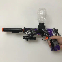 Electric M92 Toy Gun Toy Sliding Automatic Splatter Ball Shooting Games Ideal Gift for Kids Boys Adult toy gun