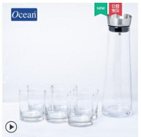 泡茶杯 Ocean進口玻璃杯家用透明無鉛喝水杯子牛奶杯客廳耐熱茶杯6只套裝
