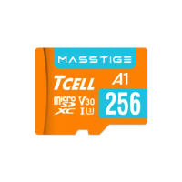 【TCELL 冠元】2入組-MASSTIGE A1 microSDXC UHS-I U3 V30 100MB 256GB 記憶卡
