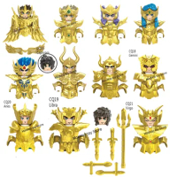 Gold Saint Shiryu Seiya Hyoga Ikki Shaka Dohko Mu Figures Minifigures Building Blocks Toys