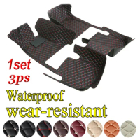 Car Floor Mats For M3 E92 (4door) 2007-2013 kit set Leather Mat Auto Interior Parts Floor Pad Rug Carpet Car Accessories