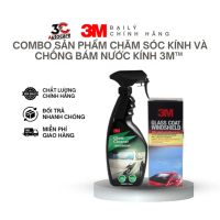 3M Combo Chăm Sóc Kính & Chống Bám Nước 3M - Làm Sạch & Phủ Nano Chống Bám Nước Hiệu Quả - Chính Hãn