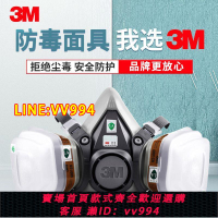{公司貨 最低價}3M防毒面具6200噴漆塵毒化工防護面罩620E防異味防塵中號防粉塵罩