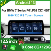 12.5" Snapdragon Android 13 Car Radio For BMW 740 Series F01 F02 Multimedia Player Apple Carplay Auto GPS Navi Touch Headunit 4G