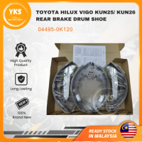 100% TOYOTA ORIGINAL (04495-0K120) TOYOTA HILUX VIGO KUN25/ KUN26 REAR BRAKE DRUM SHOE LINING