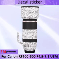 For Canon RF100-500 F4.5-7.1 USM Lens Body Sticker Protective Skin Decal Vinyl Wrap Film Anti-Scratch Protector Coat