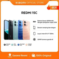 Xiaomi Redmi 15C (6GB/128GB) (8GB/256GB) | Baterai besar 6000mAh dengan pengisisan cepat 33W | Desai
