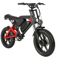 2000W 22.4AH Full Suspension Vintage-Style Fat Electric Bicycle 48V Racing Motorcycle Mountain Off Road Electric Dirt Bike for A