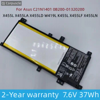 New Original C21N1401 37W Laptop Battery For Asus X455L X455LA X455LD W419L K455L X455LF X455LN F455L F455LD R455LD Y483L Y483LD