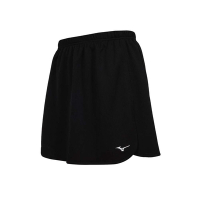 MIZUNO 女羽球短褲裙-慢跑 訓練 美津濃 羽球 吸濕速乾 72TBBC0109 黑白