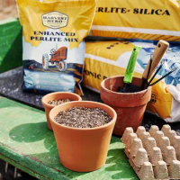 Perlite+ Silica -Superior Soilless Substrate That Promotes Strong Plants - Used for Potting Soil, Transplanting