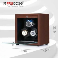 FRUCASE Watch Winder Wood LED Pemutar Jam Tangan Otomatis 3 Slot - SKW167, Jaga Mekanisme Jam Tangan