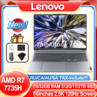 Lenovo Thinkbook 16+ 2023 Laptop AMD Radeon 680M R7-7735H 16G/32G RAM 512G/1T/2T SSD 16 Inch 2.5K 120HZ IPS Screen Notebook