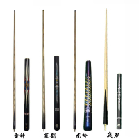 10 Mm Small Head Professional Snooker Club, 3/4 Split High Quality Wooden Billiard Club - for Boys a