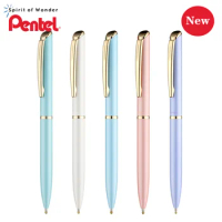 Japan PENTEL Gel Pen0.5mm ENERGEL ES Pastel Limited Edition BLP2005P Full Metal Pen Body Black Ink