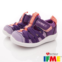 ★IFME日本健康機能童鞋-透氣休閒鞋水涼鞋IF22-010602紫(寶寶段)