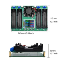 Type-C LCD 4/1 Channel Display Battery Capacity Tester MAh Lithium Digital Battery Detector Module for 18650 Battery Tester