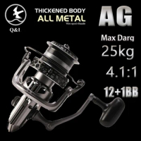 Q&amp;L 6500-12000 2024 Trolling Reels 40kg Max Drag 5.2:1 Fishing Reel carretilha de pesca Trolling reel fishing tools pescaria