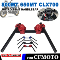 For CFMOTO 800MT 650MT 800 MT 650 MT CLX700 CLX 700 Motorcycle Accessories Fork Riser Split Handlebar Handle Steering Cross Bar