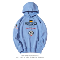 德國國家隊足球運動訓練衣服秋冬季連帽套頭衛衣男寬松外套上衣潮