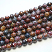 wholesale natural 6-10mm (1strand/set) amazing Pietersite smooth round love beads stone for jewelry making DIY design