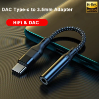 Universal HIFI DAC Earphone Amplifier USB Type C to 3.5mm Headphone Jack Audio adapter Headset Digital Decoder AUX Converter
