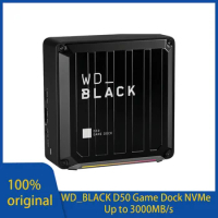 WD BLACK D50 Game Dock NVMe PSSD HDD Solid State Drive RGB with Thunderbolt 3 Connectivity Up to 3,000 MB/S - WDBA3U0010BBK-NESN