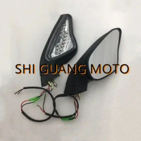Motorcycle Rearview Mirror Reversing Mirror Reflector With Turn Signal Fit For Ducati 1098 848 1198