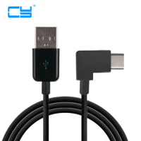 USB Type C 100cm 1m 2m 3m Short Cable 90 Degree Right Angled USB Type-C 3.1 Connector Wire USB C Cable For MacBook / Xiaomi 4C