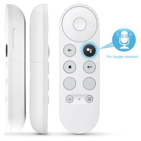 G9N9N Remote Control Bluetooth-Compatible Voice Smart TV Remote Set-Top Box Remote Control for Google TV Chromecast 4K Snow