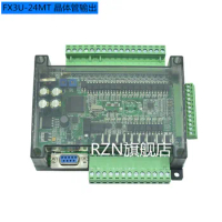PLC industrial control board controller, Simple plate fx3u-24mt programmable, Compatible with Mitsubishi PLC controller