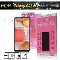 Xmart for Samsung Galaxy A42 5G 超透滿版 2.5D 鋼化玻璃貼-黑