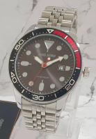 Jonas Jasmin Jonas Jasmin - Jam Tangan Analog Pria - Silver Black Stainless Steel - JJ5305M-SS4