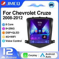 JMCQ 2Din Car Radio For Chevrolet Cruze J300 2008 2009-2012 Multimedia Video Player Navigation GPS Carplay 4G Wifi Android 12