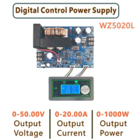 WZ5020L WZ5012L Adjustable DC DC Buck Converter CC CV Step-down Power Supply Module Voltage Regulator 50V 20A 1000W 50V 12A 600W