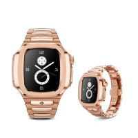 【Golden Concept】Apple Watch 41mm 保護殼 WC-RO41 玫瑰金錶殼/玫瑰金不鏽鋼錶帶(18K金PVD鍍層)