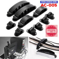 Kabel Klip Cabel Clip 10 Pcs Merapikan Kabel Komputer Laptop Internet LAN Wifi Charger HANDPHONE TV