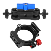 4-Ring Hot Shoe Adapter Ring Microphone Mount for Zhiyun Smooth 4 Handle Gimbal Applied to Rode Microphone LED Video