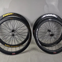 High quality New products carbon wheelset black glossy logo 700C Tubeless 25mm centerlock 50mm carbon wheels 2 years warranty