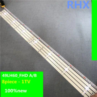 8piece/lot for 49 inch LED Strip 49LH60_FHD_B-TYPE TV LG 49LH604 100%new LCD TV backlight bar