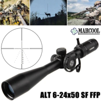 Marcool HD 6-24X50Ffp Hunting Scope Lange Bereik Collimator Sight Eerste Focal Plane Riflescope Voor Air Rifle Airsoft .223 .308