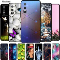 For Vivo Y76 5G Case Animals Soft Silicone TPU Phone Back Cover Coque for Vivo Y 76 5G Protector VivoY76 5G Bumper V2124 Funda