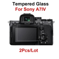 2PCS Tempered Glass Screen Protector For Sony A7IV A7 IV Mirrorless Camera Screen Protective Film HD Clear Glass For Sony A7iv