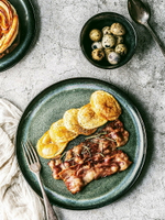 牛排餐盤網紅餐盤北歐盤子菜盤家用藝術盤子早餐盤西餐餐具面包盤