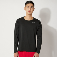 Nike AS M DF ElMNT Crew 男款 黑灰色 排汗 慢跑 運動 休閒 長袖 DD4755-010