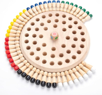 Wooden Memory Chess Matching Game: Family Board Games for Kids and s Montessori Preschool Learning E