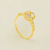 CINCIN BLOSSOM CRYSTAL DS EMAS 916
