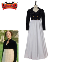 Regency Spencer Jacket เครื่องแต่งกายทางประวัติศาสตร์1800S Victorian Lady Regency Era Ball Gown Empi