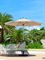 紫葉戶外遮陽傘太陽傘陽臺傘花園庭院沙灘桌椅帶傘露臺商鋪中柱傘